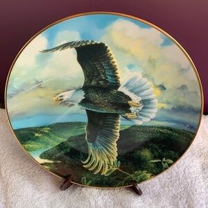 SAVE THE EAGLE, PROUD AND FREE by Tom M. Crain The Franklin Mint